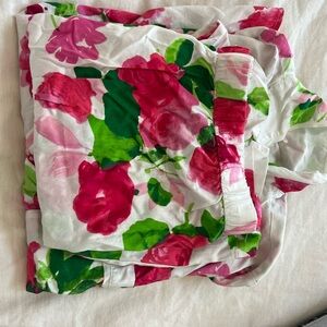 Kate Spade Floral Pajama Set - Pink and Green